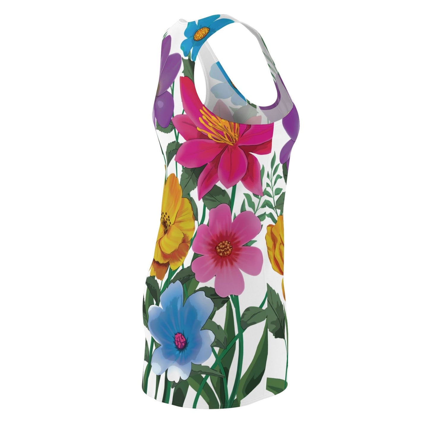 Racerback Dress for women with floral design print