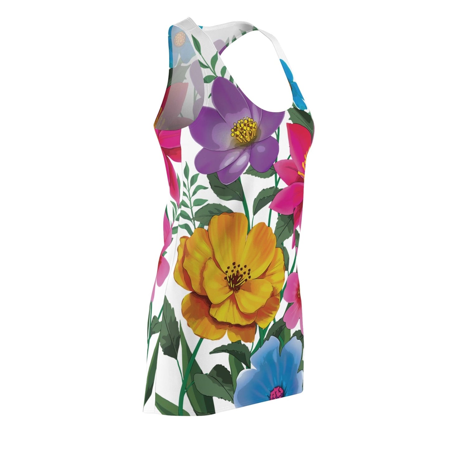 Racerback Dress for women with floral design print